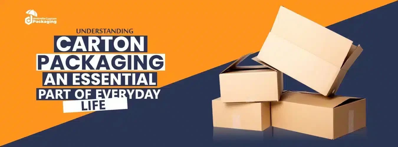An image showcasing carton packaging emphasizing its essential role in everyday life for storing and transporting goods