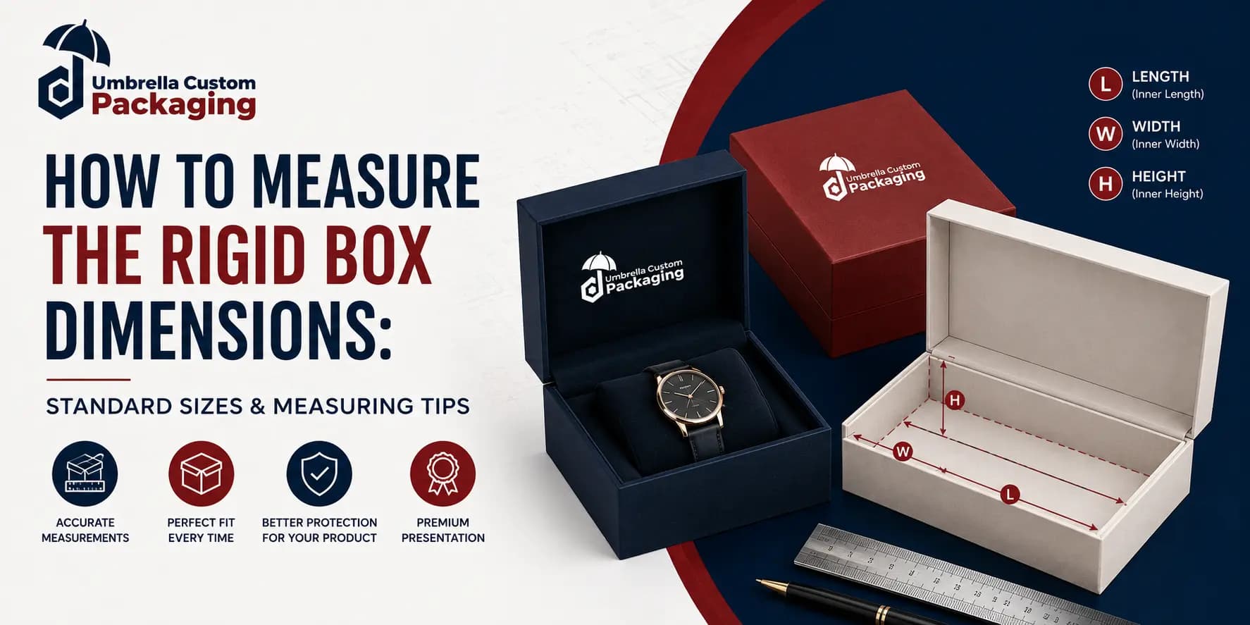 How To Measure The Rigid Box Dimensions Standard Sizes Measuring Tips