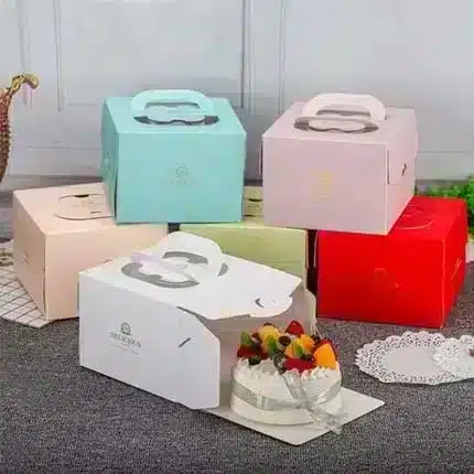 Cake Box Packaging With Logo