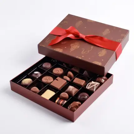 Chocolate Boxes With Ribbon