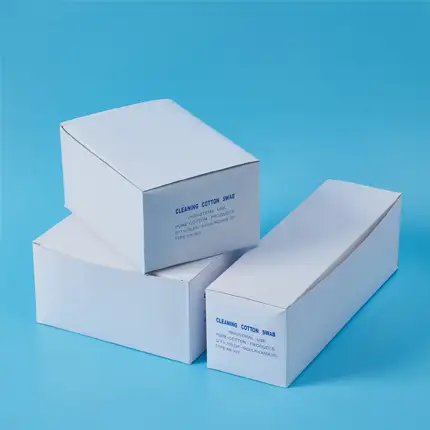 Custom Cleansing Cotton Packaging Boxes