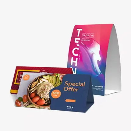 Custom Printed Table Tents Wholesale