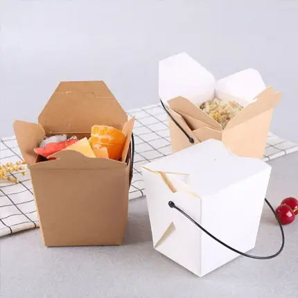 Custom Takeout Boxes With Handle