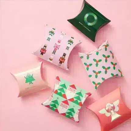 Customized Christmas Pillow Boxes