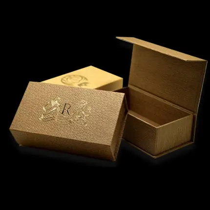 Customized Gold Foil Rigid Boxes