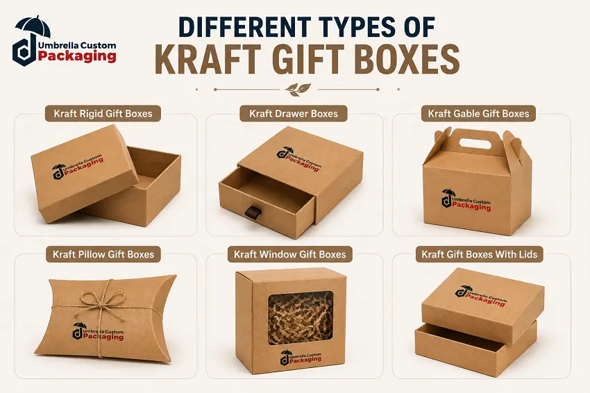 Different Type Of Kraft Gift Boxes