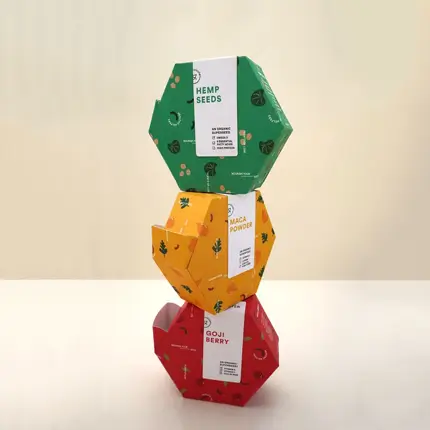 Hexagonal Food Packaging Boxes