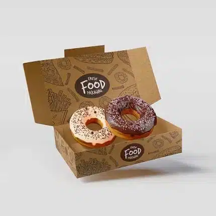 Kraft Donut Boxes With Logo