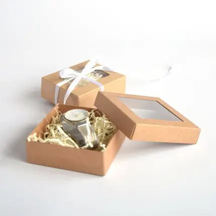Kraft Two Piece Packaging Boxes