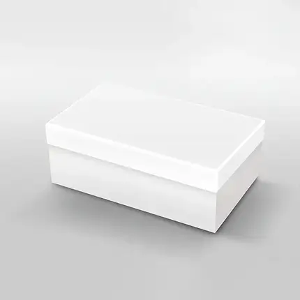 Personalized White Shoe Box