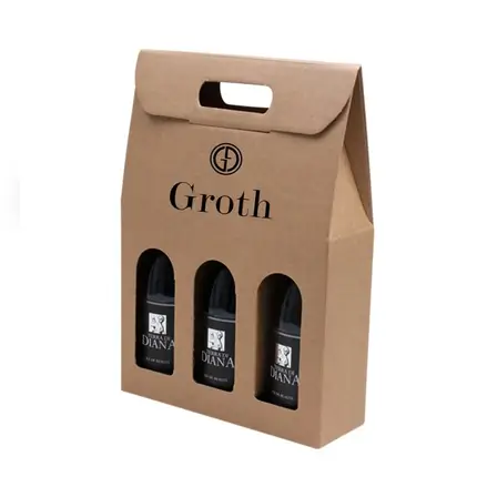 Three Wine Bottle Carriers With Inserts