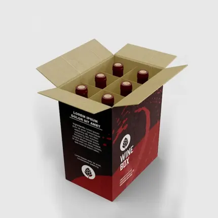 Wine Bottle Shipping Box