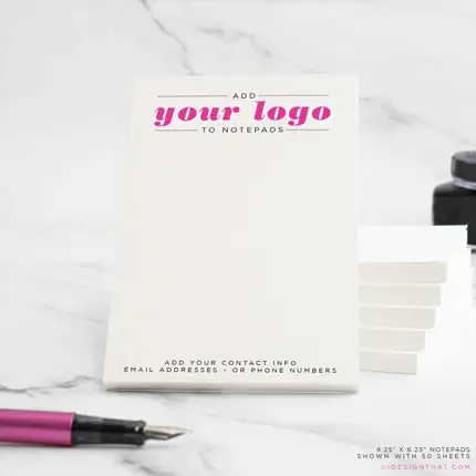 Note Pad With Logo