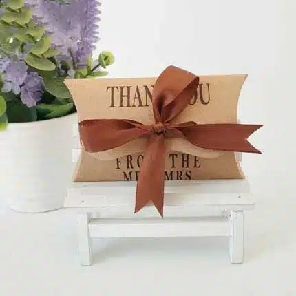 Brown Pillow Boxes