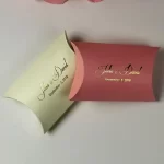 Gold Foil Pillow Boxes Bulk