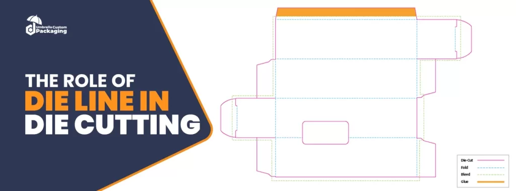 A visual representation showcasing how die lines influence die-cutting, emphasizing their critical role in achieving precise cuts