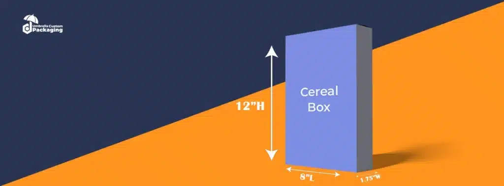 How tall is the Average Cereal Box