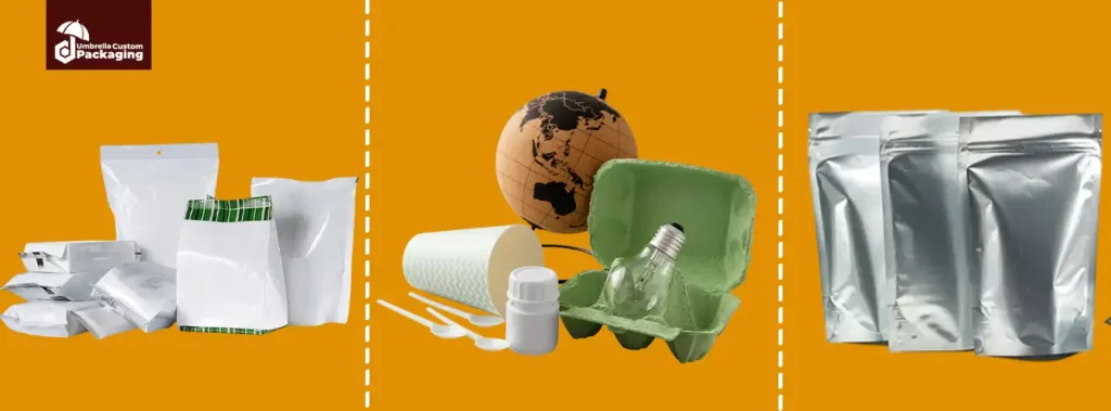 A collection of plastic packaging materials showcasing their diverse applications in various industries and products