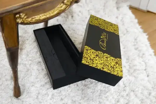 Custom Gold Foiled Liquor Packaging