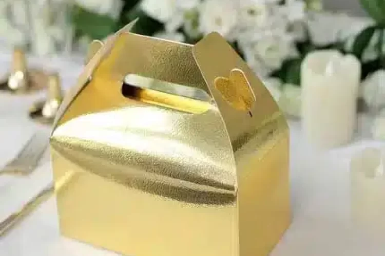 Gold Foiled Gable Boxes