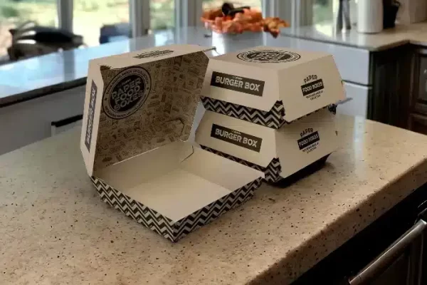 cardboard Burger packaging Boxes